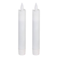 Eglo - LOT 2x Bougie LED/1xAAA 15 cm blanc