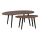 Eglo - LOT 2x  Table d'appoint marron