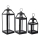 Eglo - LOT 3x Lantern 56/41/25 cm noir