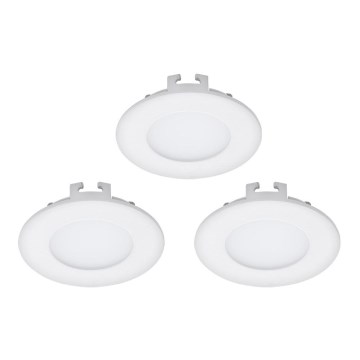 Eglo - LOT 3x Spot encastrable FUEVA 1 1xLED/2,7W/230V