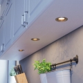 Eglo - Lot de 3 spots encastrables LED dimmables, 4,8 W / 230 V, Ø 8,8 cm, chrome mat