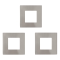 Eglo - Lot de 3 spots encastrés LED FUEVA LED/2,7W/230V 8,5x8,5 cm