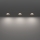 Eglo - Lot de 3 spots encastrés LED pour salle de bains, 4,9 W, 230 V, 3 températures (2700/4000/6500 K), Ø 8,8 cm, IP65, chrome mat