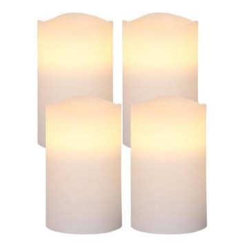 Eglo - Lot de 4 décorations de Noël à LED, 0,066 W, 3x AAA, blanc