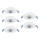 Eglo - Lot de 5 spots encastrés LED/4,9W/230V 2700/4000/6500K Ø 9 cm blanc