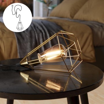 Eglo - Luce da tavolo con presa 1xE27/60W/230V