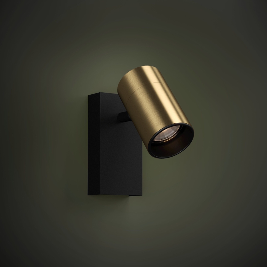 Eglo - Luce Spot da parete a LED 1xGU10/4,5W/230V 3000K nero/oro