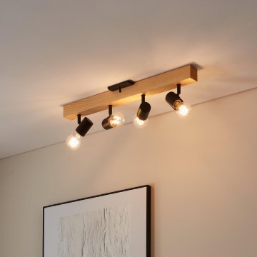 Eglo - Luce Spot TOWNSHEND 4xE27/10W/230V