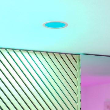 Eglo - Luminaire encastré LED RGBW dimmable pour salle de bains LED/9,5W/230V 2700-6500K Ø 16,8 cm IP44 blanc