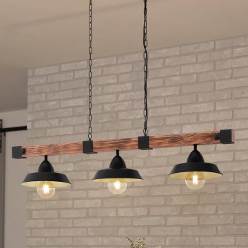 Eglo - Lustre à chaîne 3xE27/60W/230V