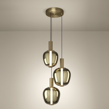 Eglo - lustre LED dimmable LED/5W/230V + 2xLED/6,5W + 3xLED/1,6W doré