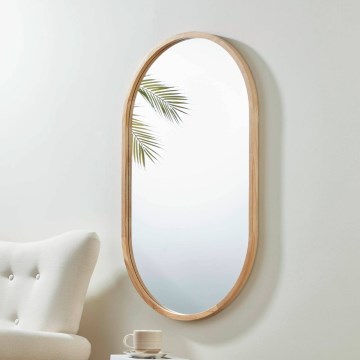 Eglo - Miroir mural 100x60 cm marron