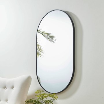Eglo - Miroir mural 100x60 cm noir