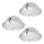 Eglo - PACK 3x Luminaire LED encastrable PINEDA 1xLED/4,9W/230V