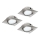 Eglo - PACK 3x Luminaire LED encastrable PINEDA 1xLED/4,9W/230V