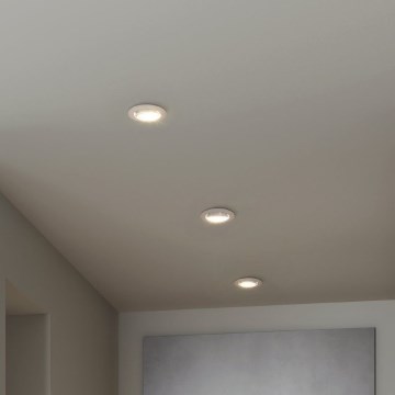 Eglo - Pack de 3 spots LED encastrables 1x GU10/4,5W/230V, blanc