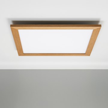 Eglo - Panneau en saillie à intensité variable SALOBRENA-CL WOOD LED/31W/230V 2700-6500K 64x64 cm marron