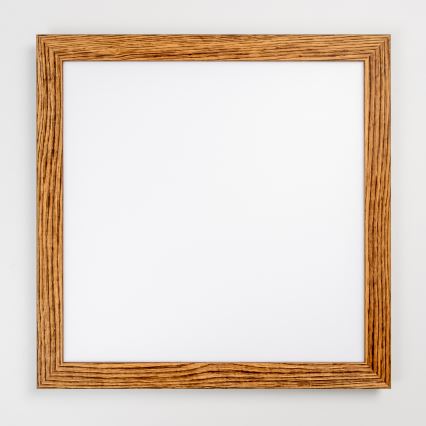 Eglo - Panneau RGBW en saillie à intensité variable SALOBRENA-C WOOD LED/34W/230V 2700-6500K 64x64 cm marron + télécommande