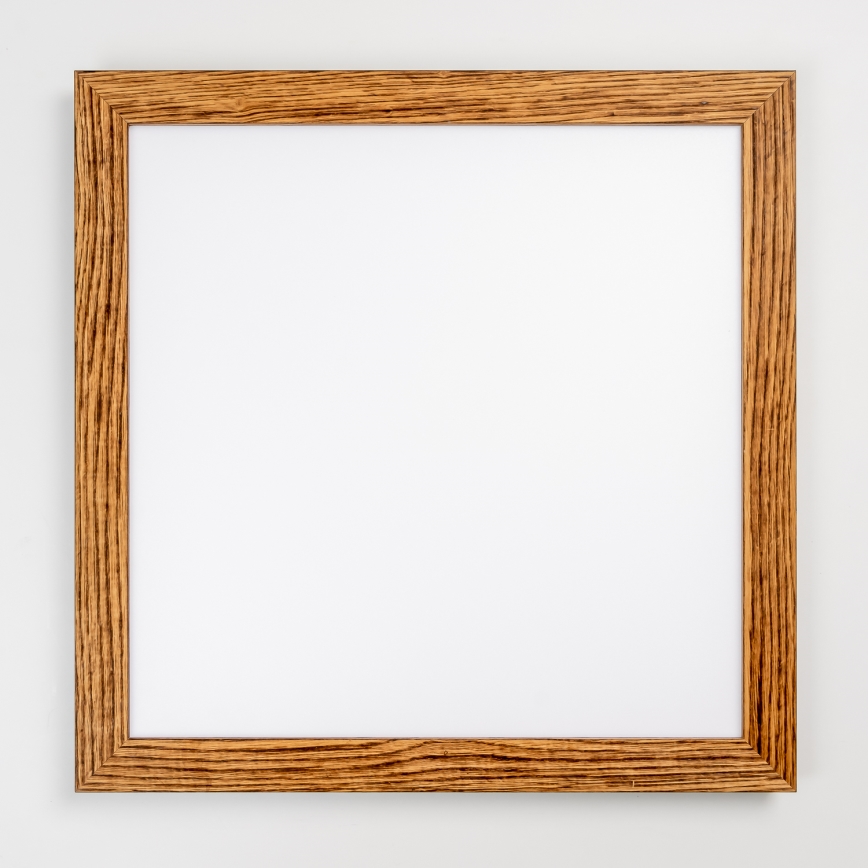 Eglo - Panneau RGBW en saillie à intensité variable SALOBRENA-C WOOD LED/34W/230V 2700-6500K 64x64 cm marron + télécommande