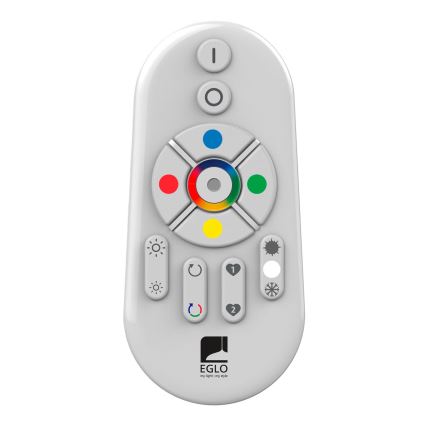 Eglo - Panneau RGBW en saillie à intensité variable SALOBRENA-C WOOD LED/34W/230V 2700-6500K 64x64 cm marron + télécommande