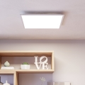 Eglo - Panneau LED dimmable en saillie, 33W, 230V, 2700-6500K, 50x50 cm, blanc + télécommande