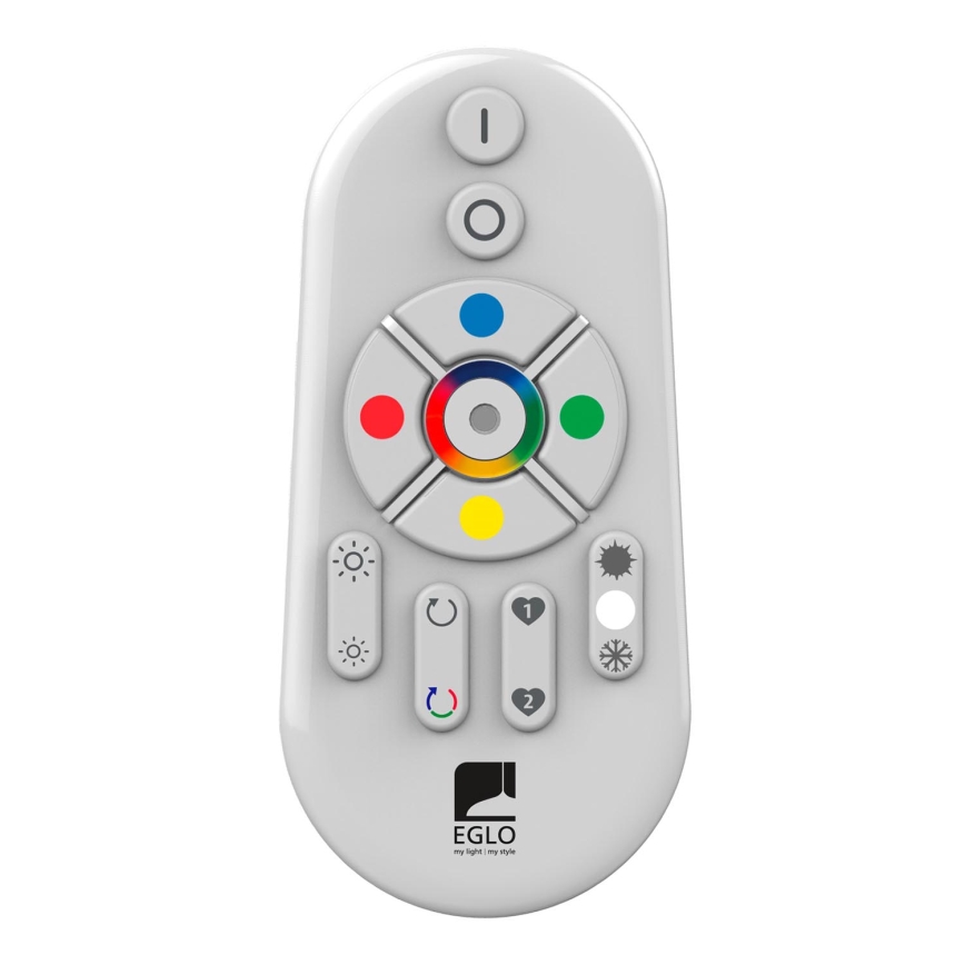 Eglo - Panneau LED RGBW dimmable à montage en saillie SALOBRENA-C WOOD LED/16W/230V 2700-6500K 34x34 cm brun foncé + télécommande