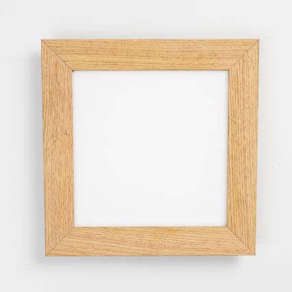 Eglo - Panneau RGBW en saillie à intensité variable SALOBRENA-C WOOD LED/16W/230V 2700-6500K 34x34 cm marron + télécommande