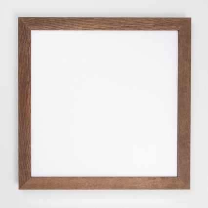 Eglo - Panneau RGBW en saillie à intensité variable SALOBRENA-C WOOD LED/34W/230V 2700-6500K 64x64 cm marron foncé + télécommande