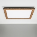 Eglo - Panneau RGBW en saillie à intensité variable SALOBRENA-C WOOD LED/30,5W/230V 2700-6500K 64x64 cm marron + télécommande