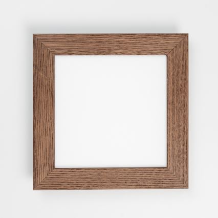 Eglo - Pannello LED RGBW dimmerabile a montaggio superficiale SALOBRENA-C WOOD LED/16W/230V 2700-6500K 34x34 cm marrone scuro + telecomando