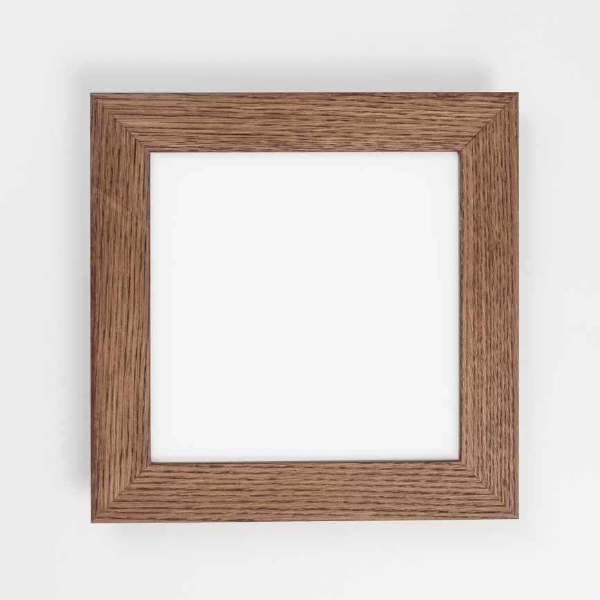 Eglo - Pannello LED RGBW dimmerabile a montaggio superficiale SALOBRENA-C WOOD LED/16W/230V 2700-6500K 34x34 cm marrone scuro + telecomando