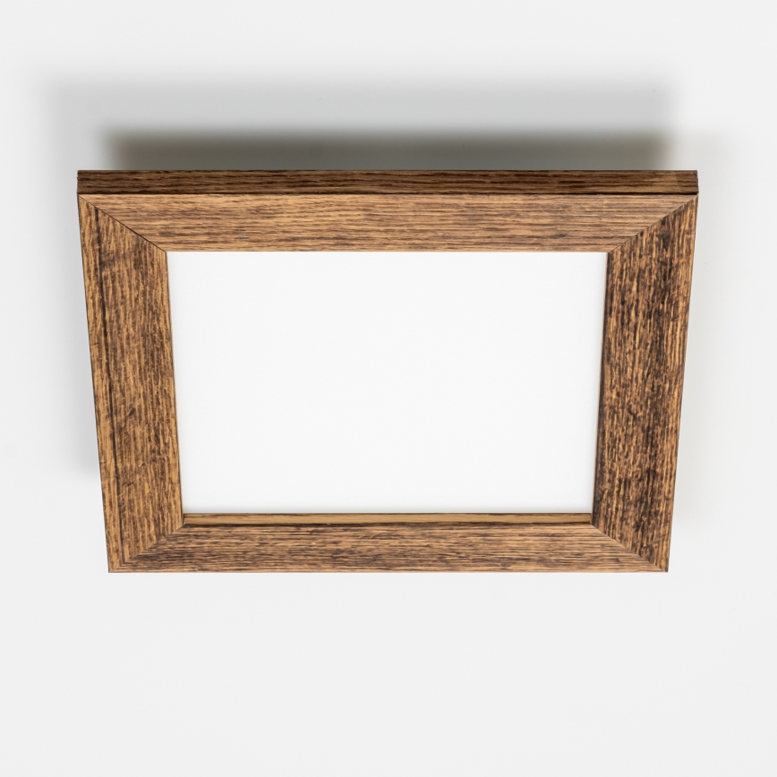 Eglo - Pannello a plafone LED SALOBRENA-RW WOOD LED/17W/230V 2700/4000K 34x34 cm marrone