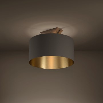 Eglo - Plafoniera 1xE27/40W/230V marrone/oro