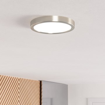 Eglo - Plafoniera a LED 11,5W/230V 2700/4000/6500K Ø 21,1 cm cromo opaco