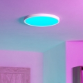 Eglo - Plafoniera da bagno dimmerabile a LED RGBW LED/17,5W/230V 2700-6500K Ø 38,9 cm IP44 bianca