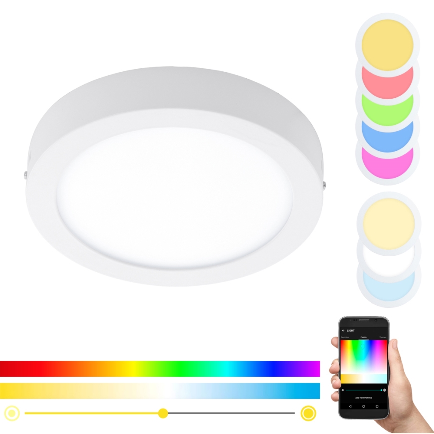 Eglo - Plafoniera dimmerabile RGBW FUEVA-C LED/21W/230V