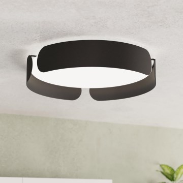 Eglo - Plafoniera LED/20W/230V Ø 37 cm, nera