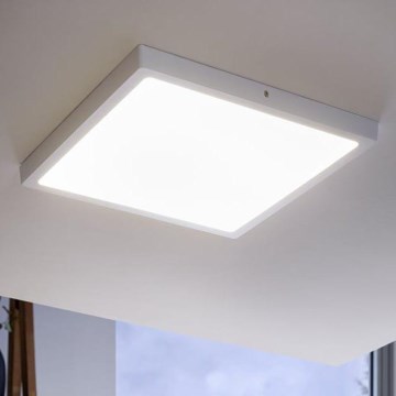 Eglo - Plafoniera LED/25W/230V bianca, quadrata, 4000K, 40x40 cm