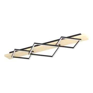 Eglo - Plafoniera LED 2xLED/13W/230V + LED/16W nero/beige