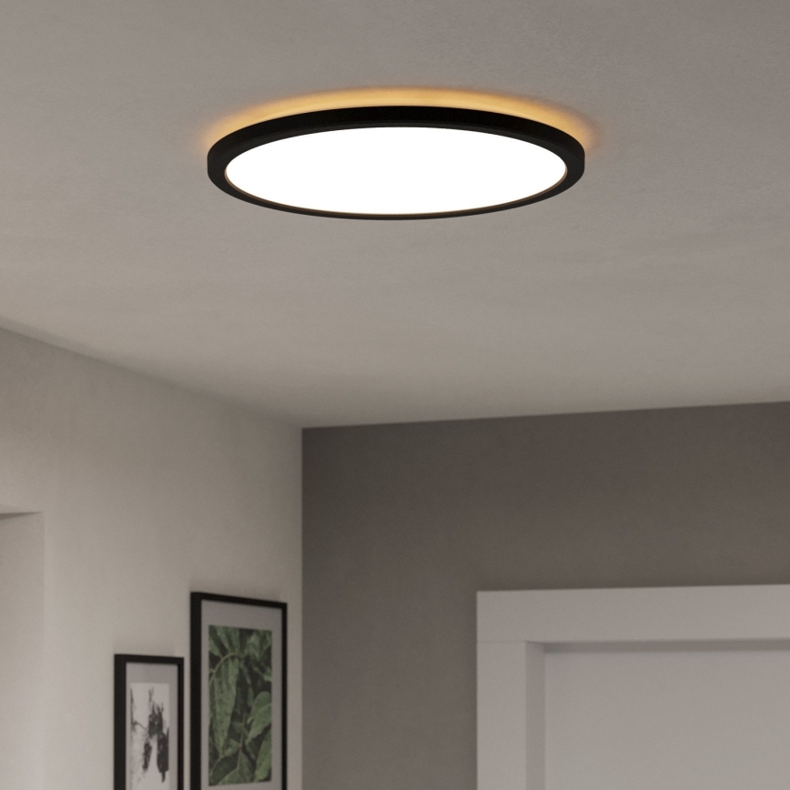 Eglo - Plafoniera LED da bagno LED/18,5W/230V 2700K/4000K/6500K diametro 38,9 cm IP44 nero