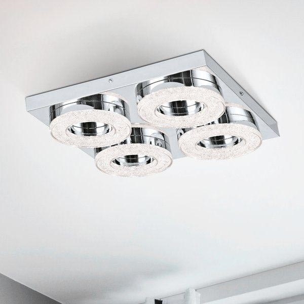 Eglo - Plafoniera LED di cristallo 4xLED/4W/230V
