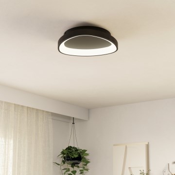 Eglo - Plafoniera LED dimmerabile LED/12W/230V 2700-6500K nero + telecomando