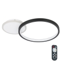 Eglo - Plafoniera LED dimmerabile LED/15W/230V nero + telecomando