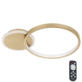 Eglo - Plafoniera LED Dimmerabile LED/15W/230V oro + telecomando