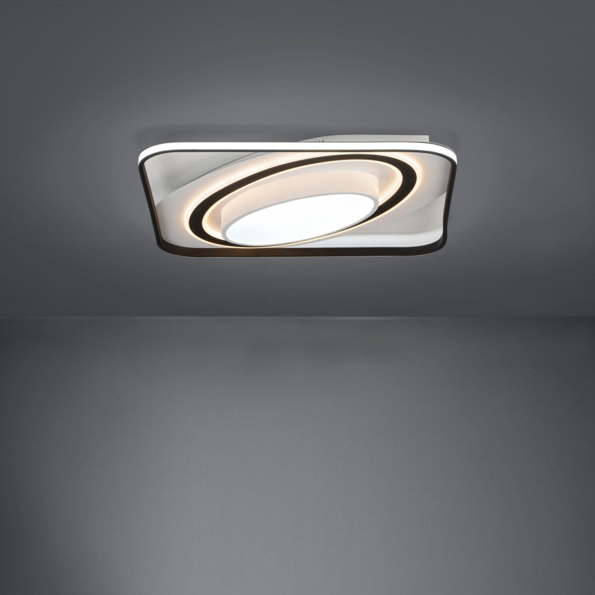 Eglo - Plafoniera LED dimmerabile LED/28W/230V+LED/13W+ LED/2,8W 3000-6500K nero + telecomando