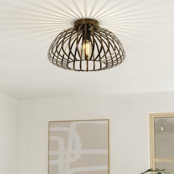 Eglo - Plafonnier 1xE27/40W/230V Ø 38,5 cm bronze
