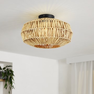 Eglo - Plafonnier 1xE27/40W/230V Ø 38 cm marron