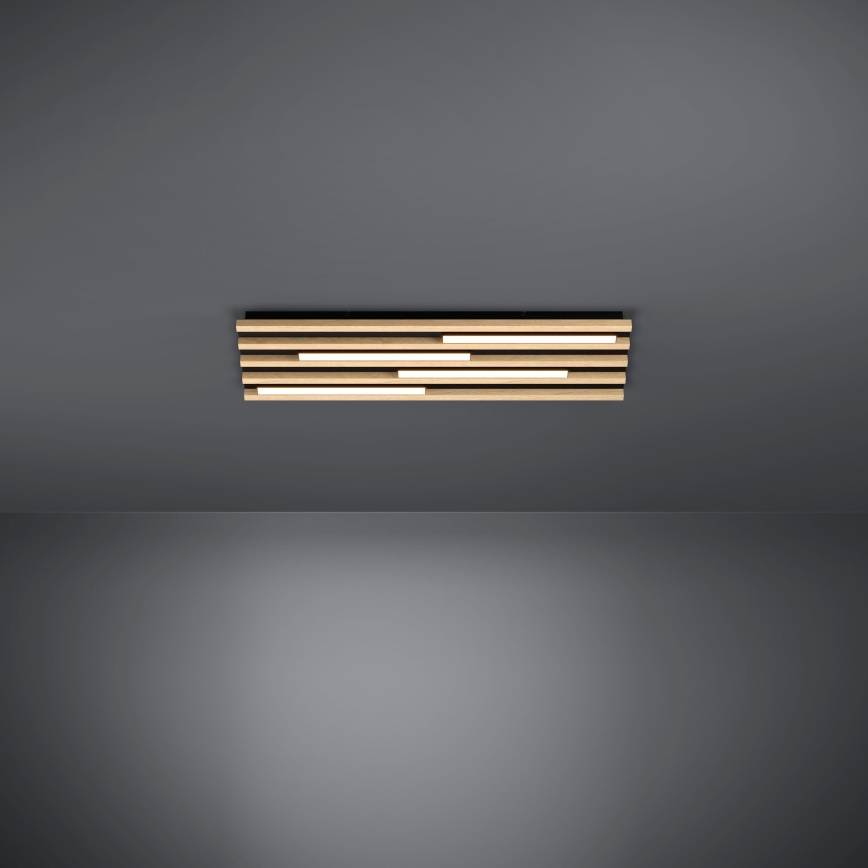 Eglo - Plafonnier à intensité variable 4xLED/9W/230V 3000K 22x78 cm marron