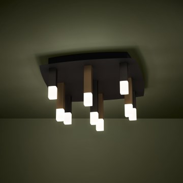 Eglo - Plafonnier à intensité variable 9xLED/3,1W/230V 3000K anthracite/doré