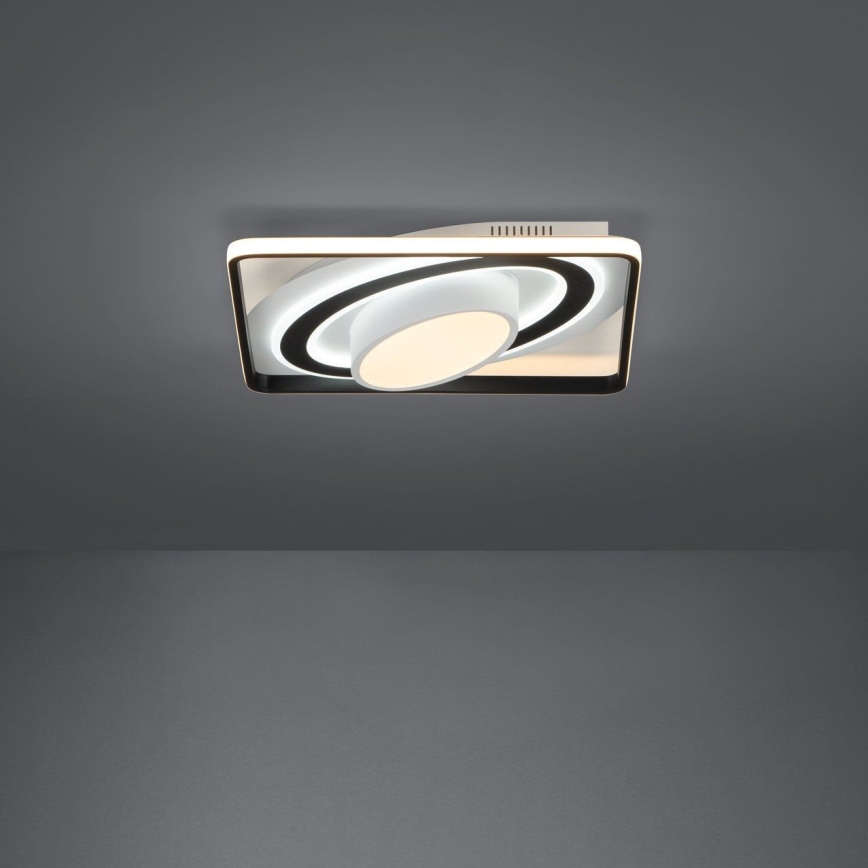 Eglo - Plafonnier à intensité variable LED/21,5W/230V + LED/10,5W + LED/3W 3000-6500K noir + Télécommande